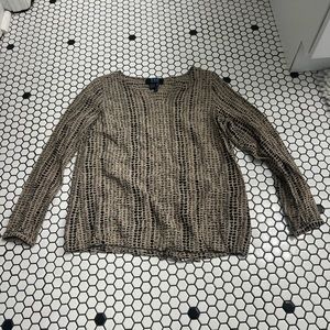 FDJ French dressing jeans drawstring long sleeve shirt size 10